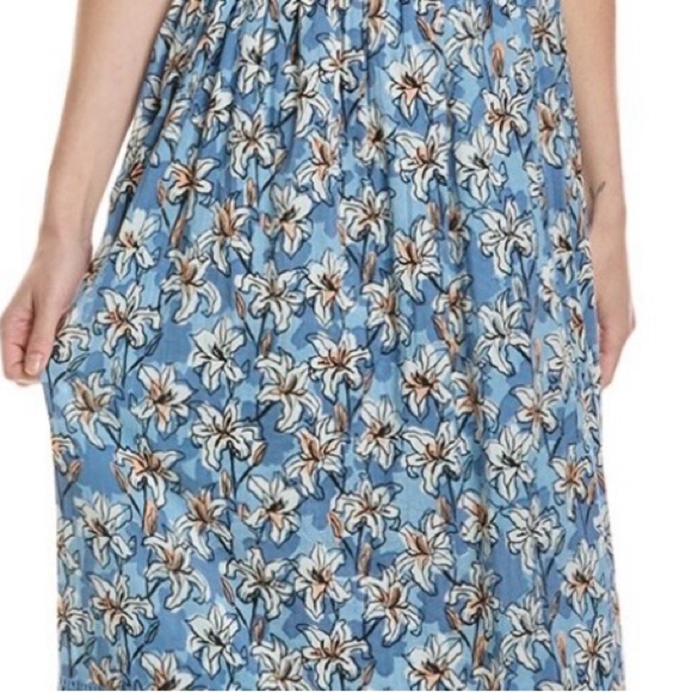 Tuckernuck Ro’s Garden Tuscany Midi Dress Olga Blue XS NWT! - Picture 7 of 14